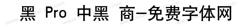 儷黑 Pro 中黑 商字体转换